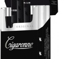 Cigaronne Кing Size Black 84mm (акциз Армения)